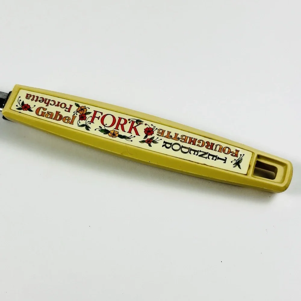 Vintage Ekco 2 Prong Meat Serving Fork Tenedor Gabel Forchetta Fourchette USA